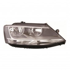 Volkswagen Jetta 2011-2014 Black Inner Halogen Head Lamp Unit Driver Side